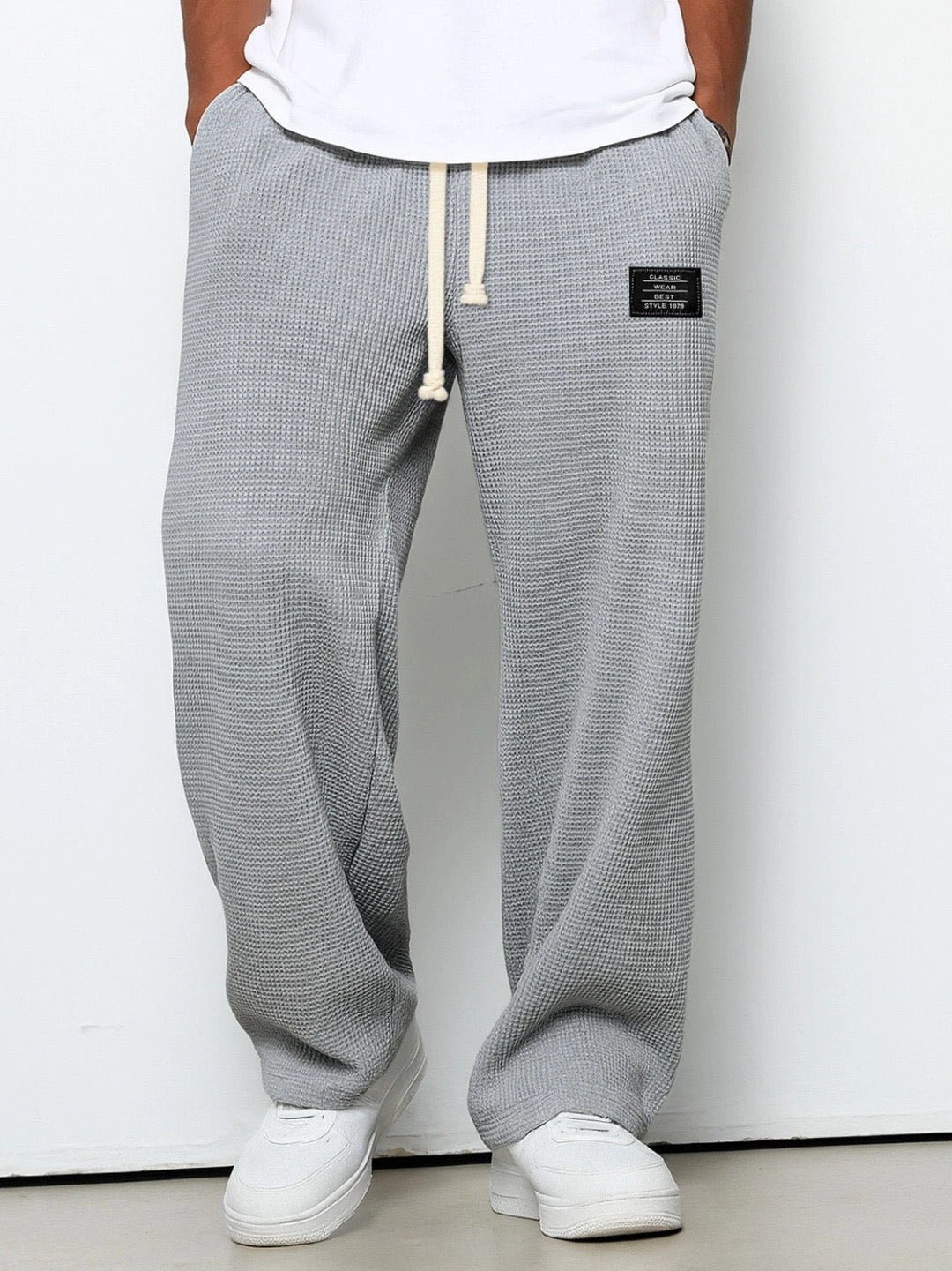 Micah™ | Pantalón deportivo de tejido waffle con cordón