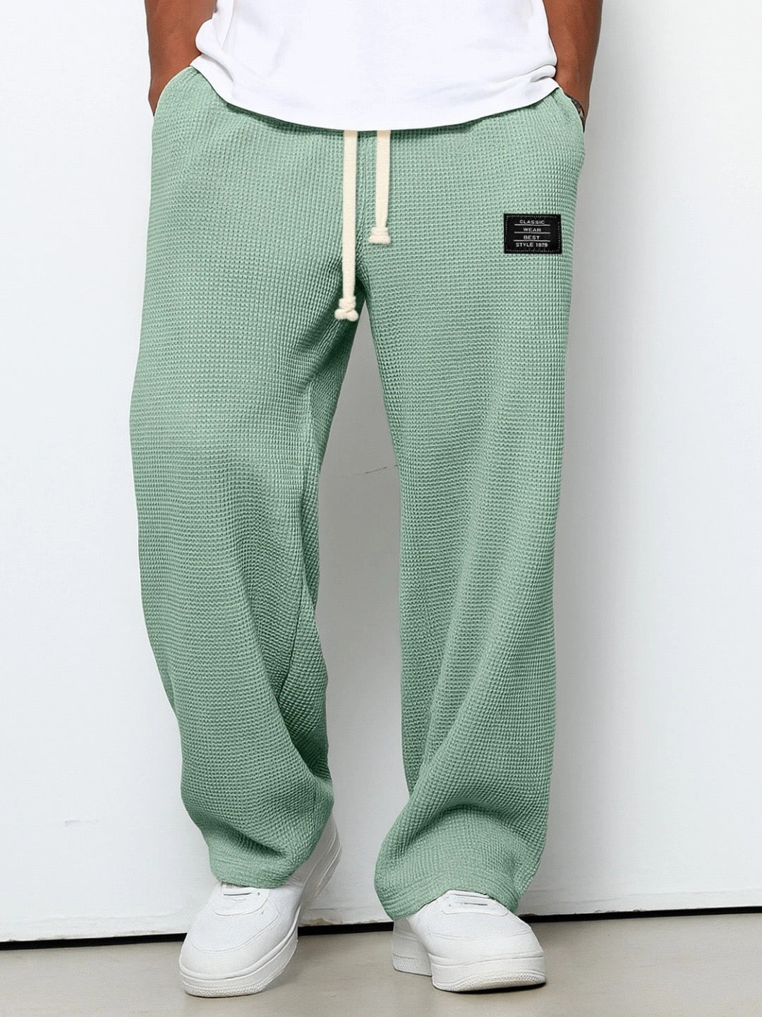 Micah™ | Pantalón deportivo de tejido waffle con cordón