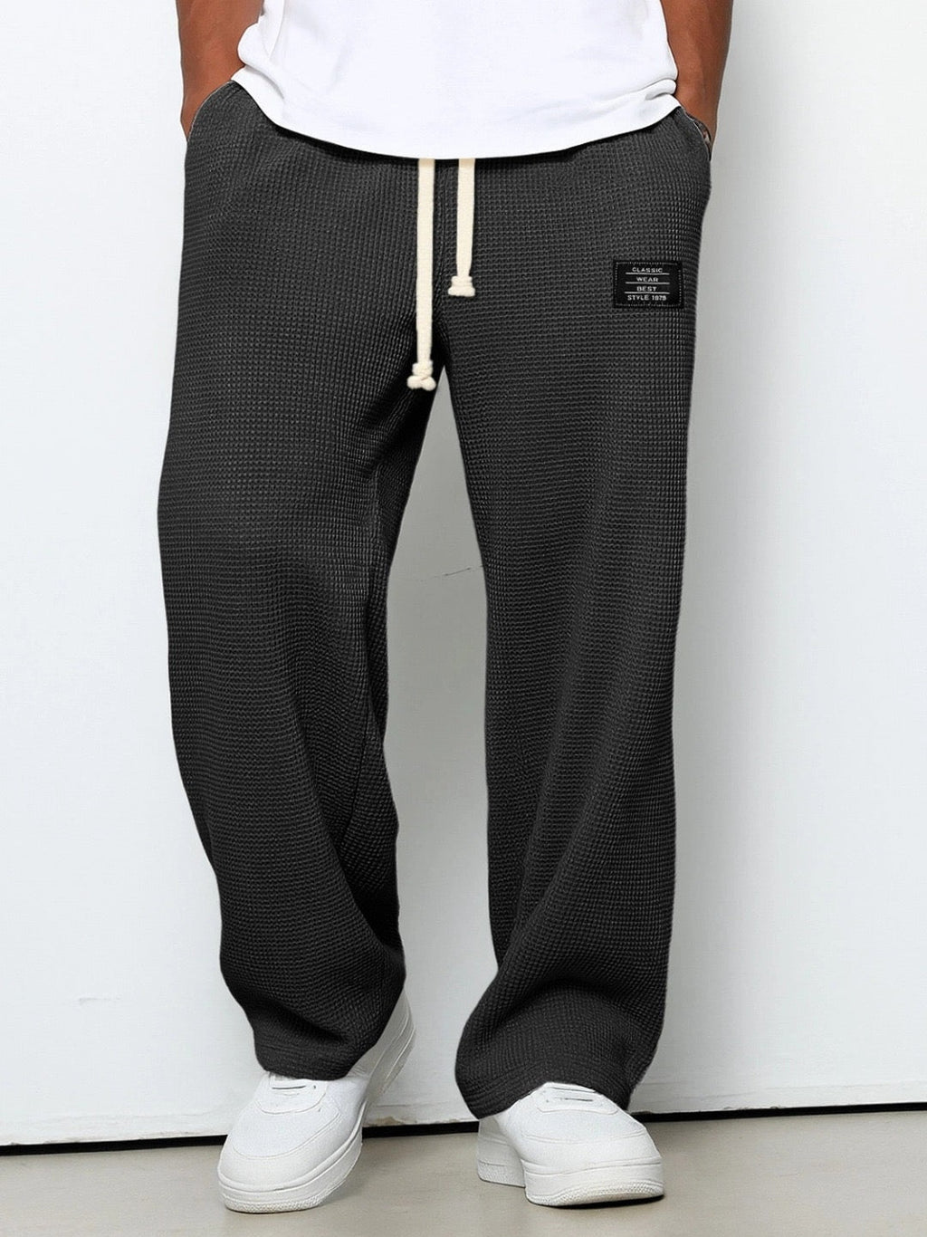 Micah™ | Pantalón deportivo de tejido waffle con cordón