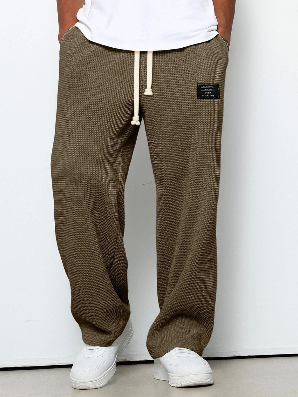 Micah™ | Pantalón deportivo de tejido waffle con cordón