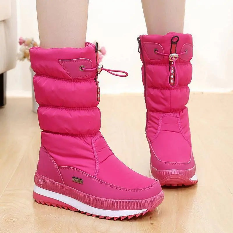 Camille™ | Botas de nieve impermeables acolchadas con suela plana