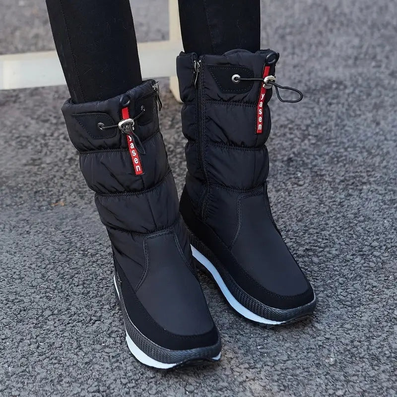 Camille™ | Botas de nieve impermeables acolchadas con suela plana