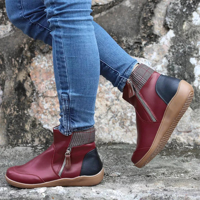 Kayla™ | Botines de invierno con cremallera lateral y suela confort