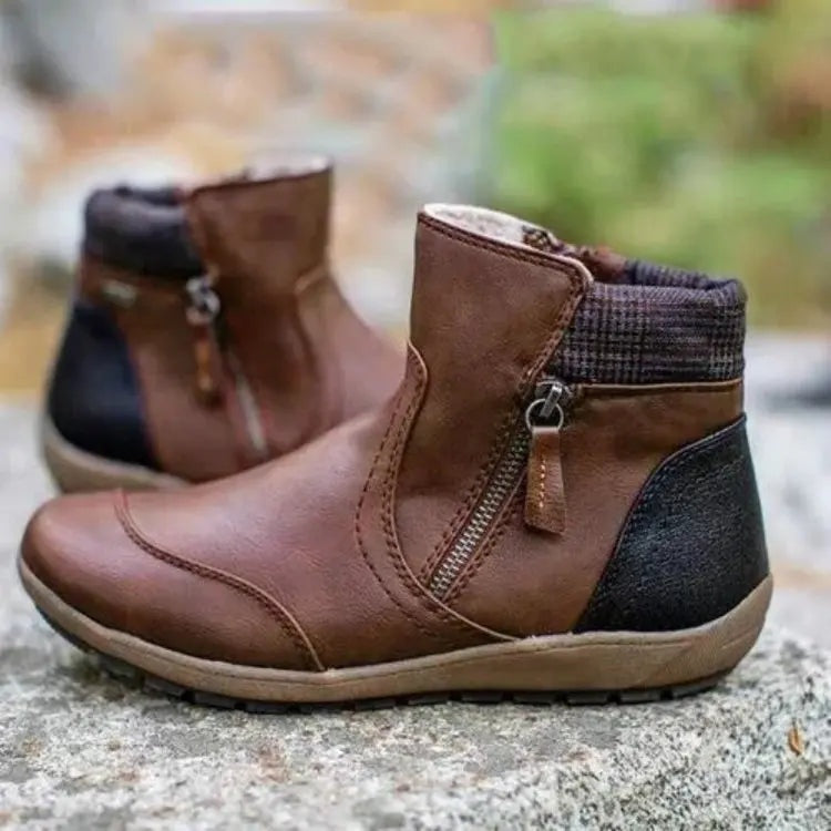 Kayla™ | Botines de invierno con cremallera lateral y suela confort