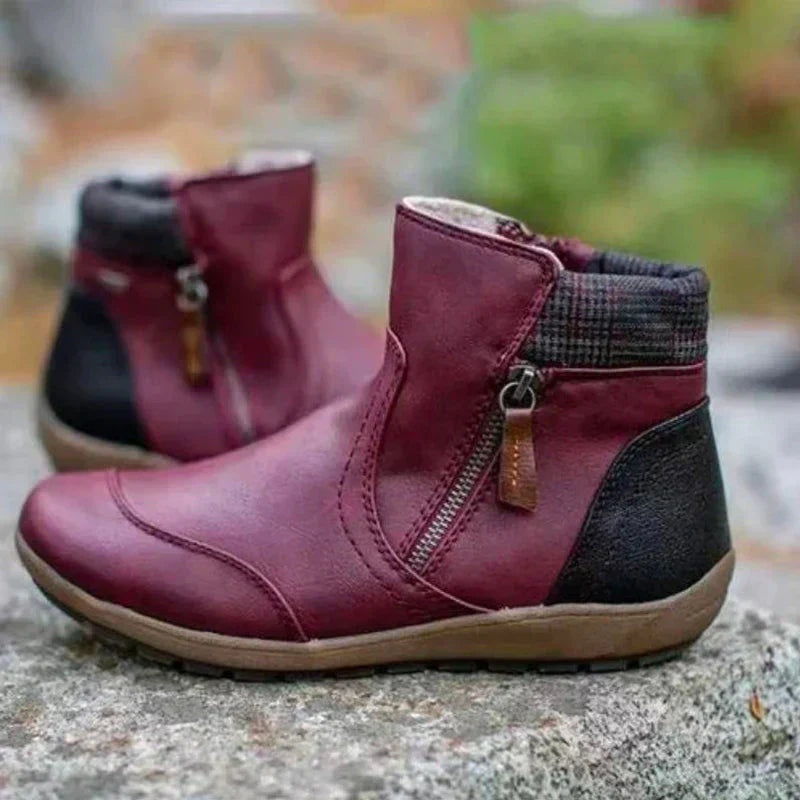 Kayla™ | Botines de invierno con cremallera lateral y suela confort