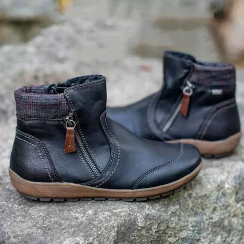 Kayla™ | Botines de invierno con cremallera lateral y suela confort