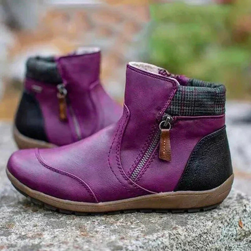 Kayla™ | Botines de invierno con cremallera lateral y suela confort