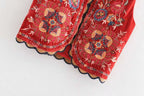Abigail™ | Chaleco largo boho con estampado paisley y cuello de pico