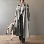 Ellie™ | Gabardina larga impermeable de doble botonadura