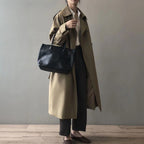 Ellie™ | Gabardina larga impermeable de doble botonadura