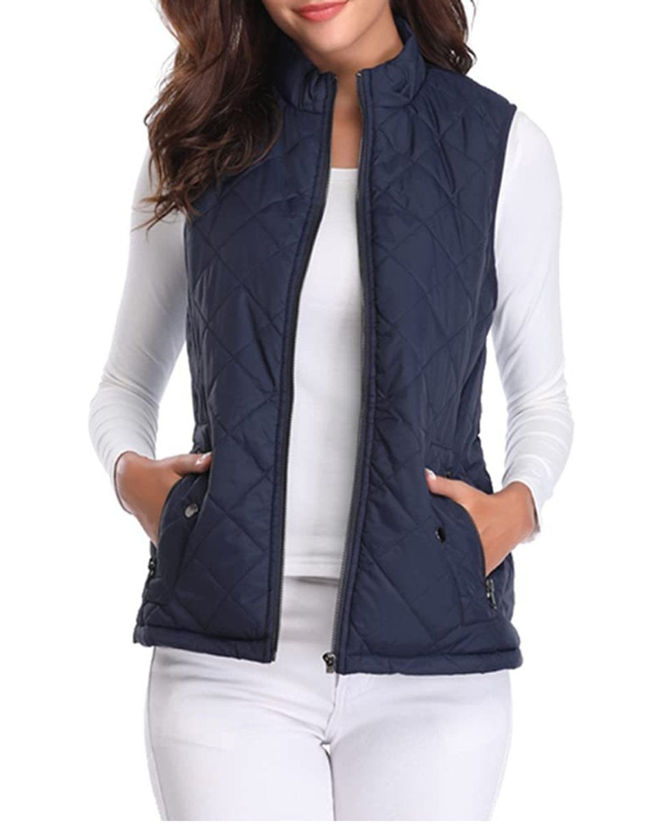 Juliana™ | Chaleco acolchado ligero con cuello alto y cremallera
