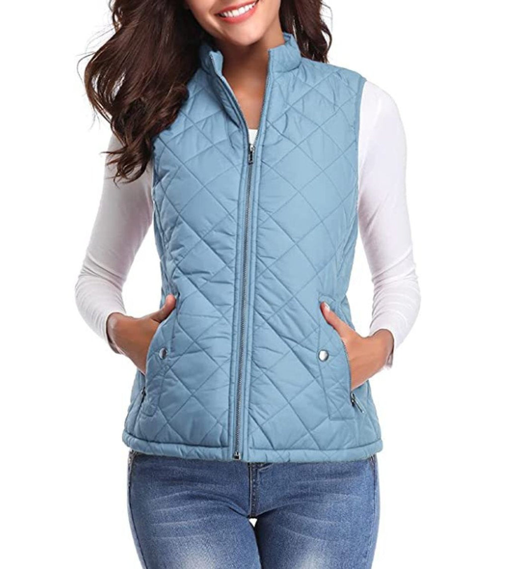Juliana™ | Chaleco acolchado ligero con cuello alto y cremallera