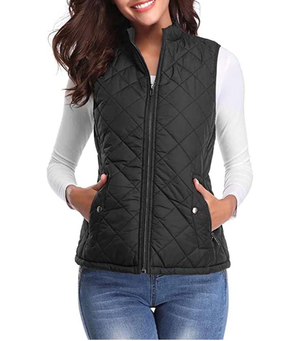 Juliana™ | Chaleco acolchado ligero con cuello alto y cremallera