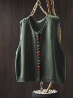 Madelyn™ | Chaleco de punto con escote en V y botones