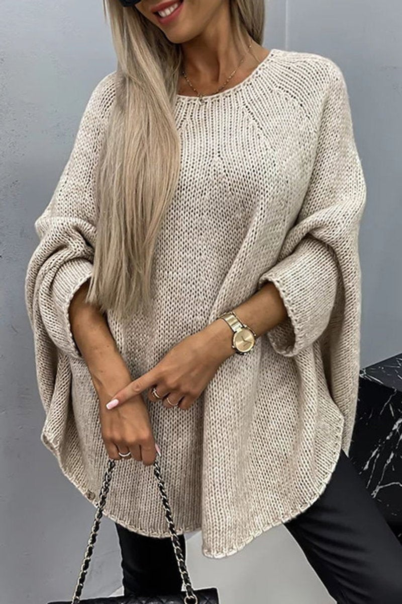 Avery™ | Jersey oversize de punto con mangas murciélago