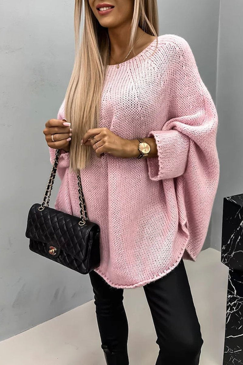 Avery™ | Jersey oversize de punto con mangas murciélago