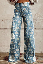 Morgan™ | Pantalón acampanado de mujer con estampado floral