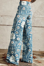 Morgan™ | Pantalón acampanado de mujer con estampado floral