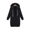 Josie™ | Sudadera larga oversize con capucha y cremallera