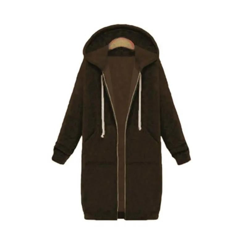 Josie™ | Sudadera larga oversize con capucha y cremallera