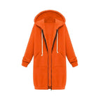 Josie™ | Sudadera larga oversize con capucha y cremallera