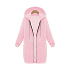 Josie™ | Sudadera larga oversize con capucha y cremallera