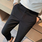 Nolan™ | Pantalón de vestir slim fit con textura estructurada