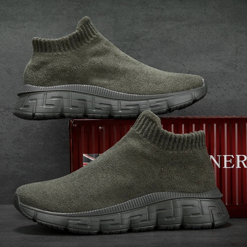 Nathan™ | Zapatillas chunky sin cordones de punto elástico