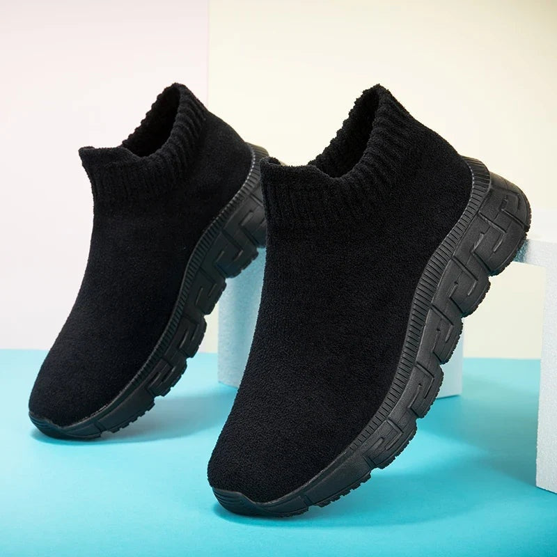 Nathan™ | Zapatillas chunky sin cordones de punto elástico