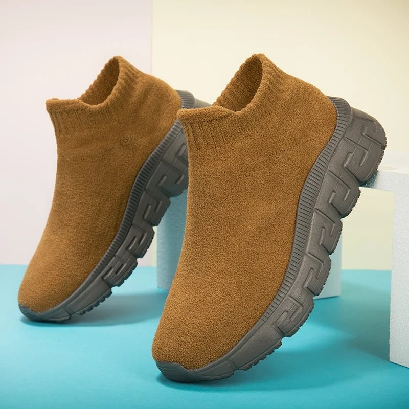 Nathan™ | Zapatillas chunky sin cordones de punto elástico