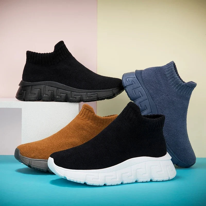 Nathan™ | Zapatillas chunky sin cordones de punto elástico