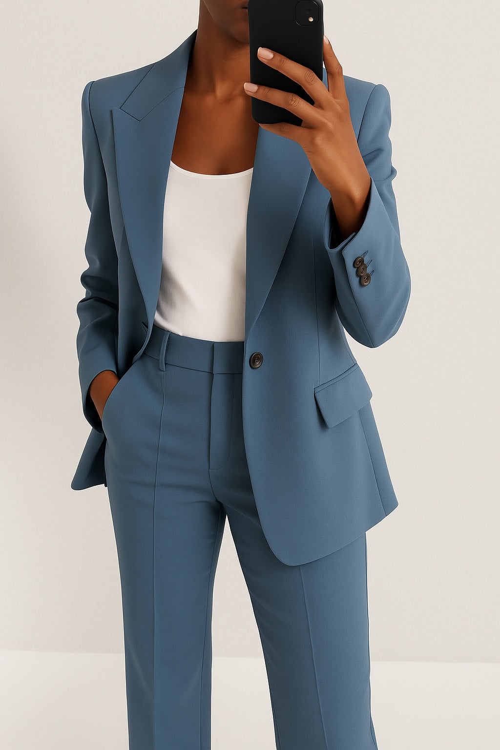 Megan™ | Traje elegante de blazer con solapas y pantalón