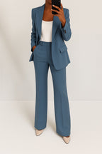 Megan™ | Traje elegante de blazer con solapas y pantalón