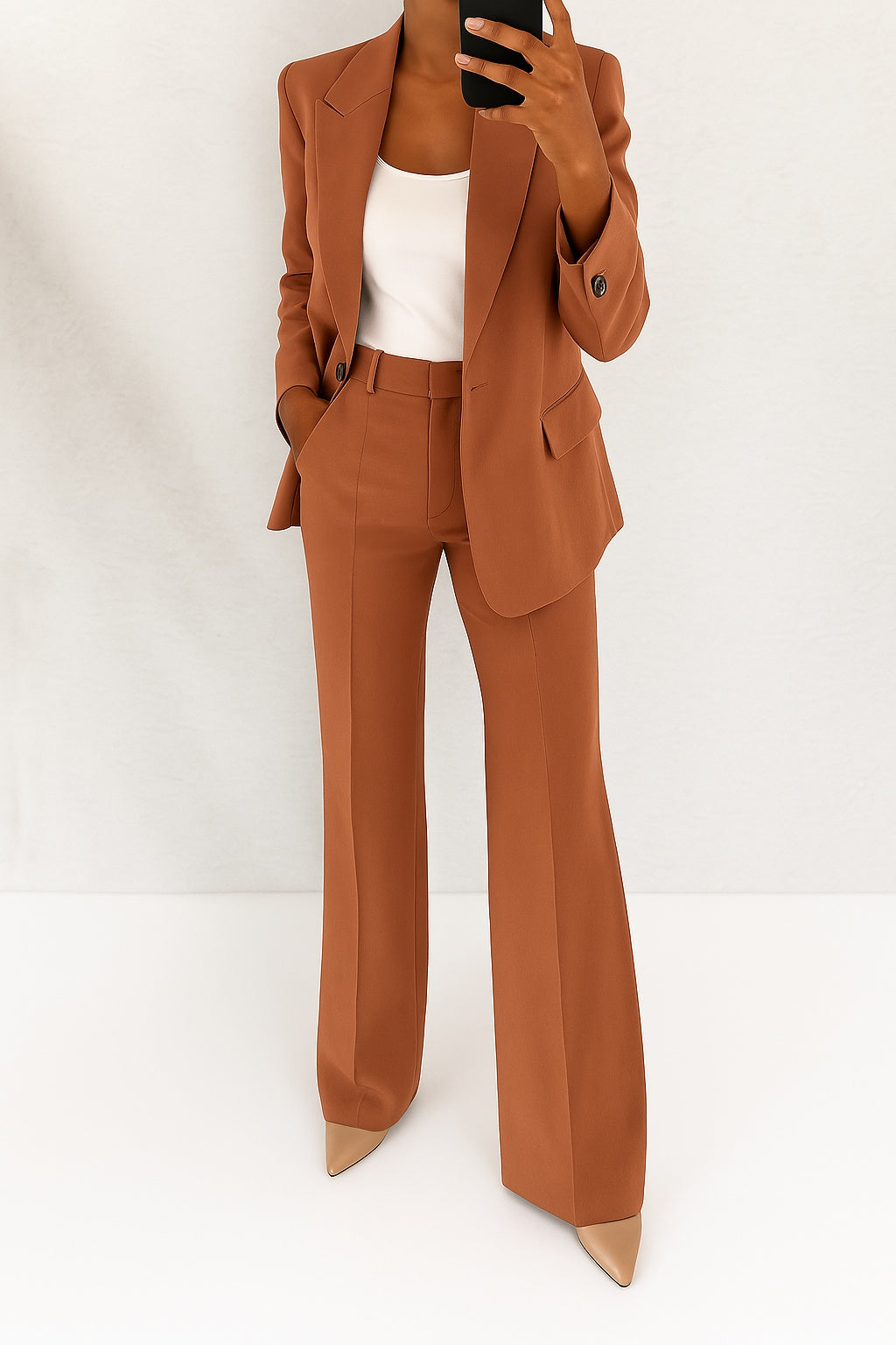 Megan™ | Traje elegante de blazer con solapas y pantalón