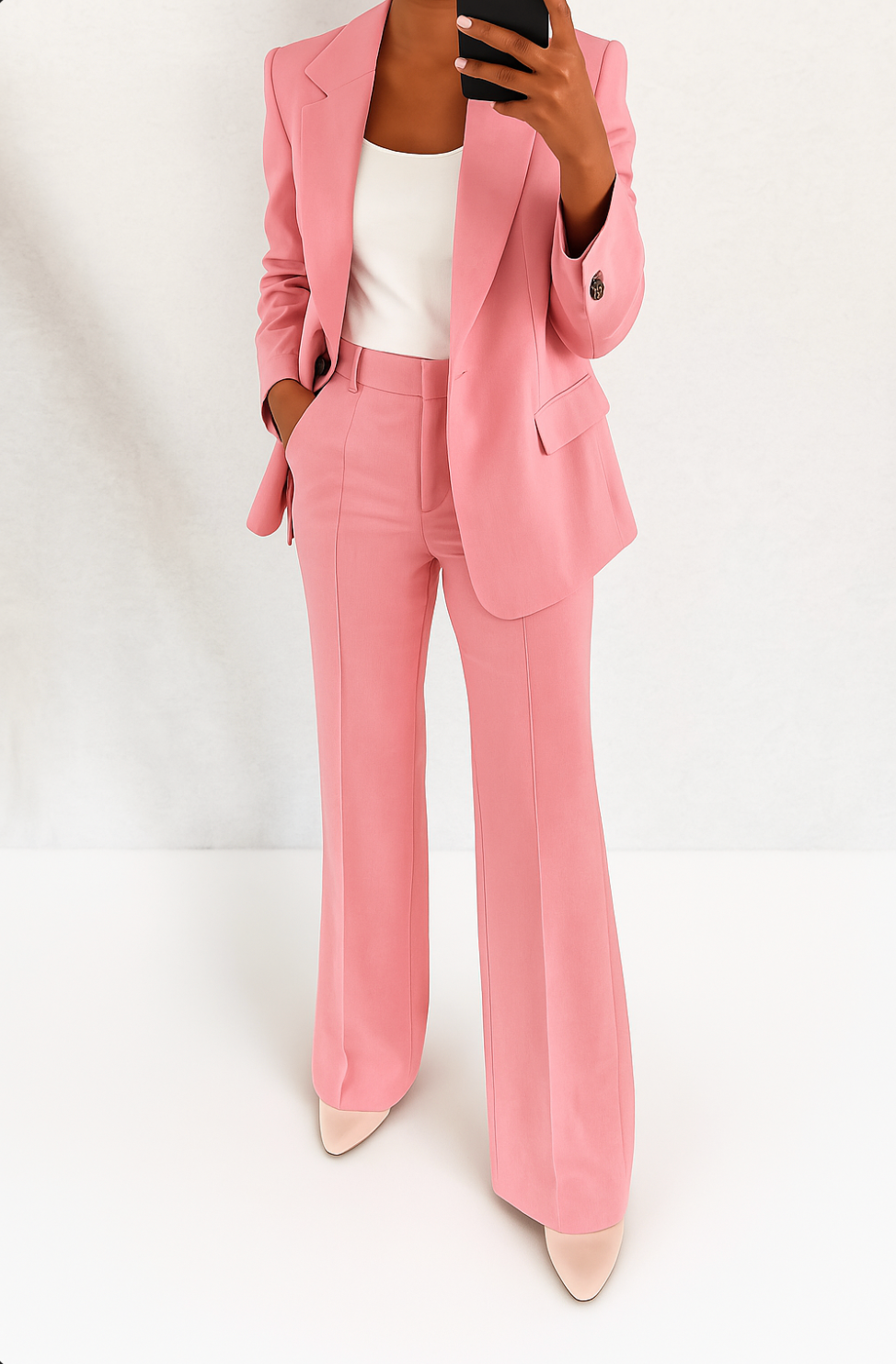 Megan™ | Traje elegante de blazer con solapas y pantalón
