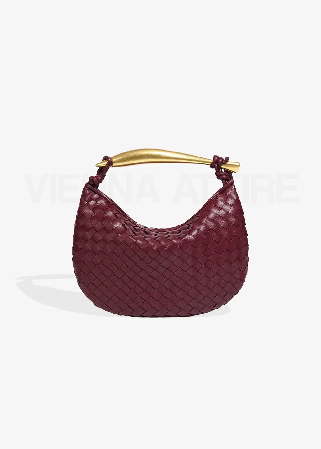Alejandra - Bolso trenzado con asa dorada - vista 14
