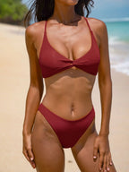 Bikini de espalda cruzada - Burdeos