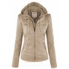 Flavia™ | Chaqueta efecto cuero de corte moderno