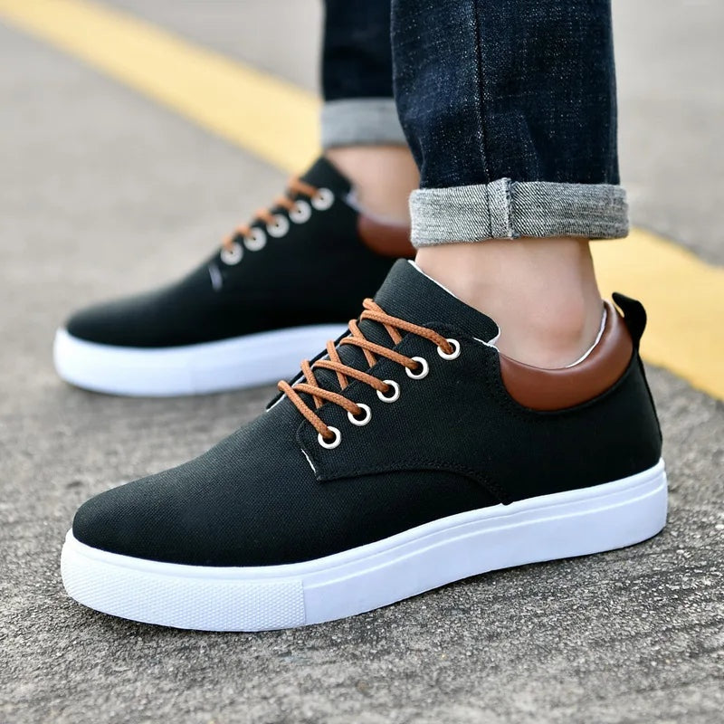 Sebastian™ | Zapatillas de lona con cordones en contraste